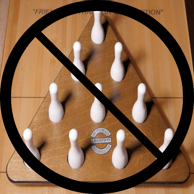 No Bowling Pins